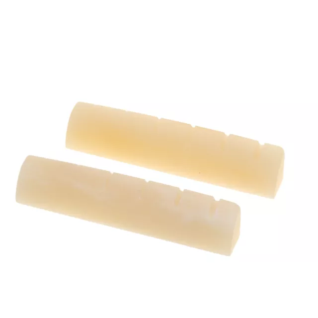 Musiclily Pro 2 Pieces 43.99mm Unbleached Guitar Bone Nut For Epiphone Pre-2014