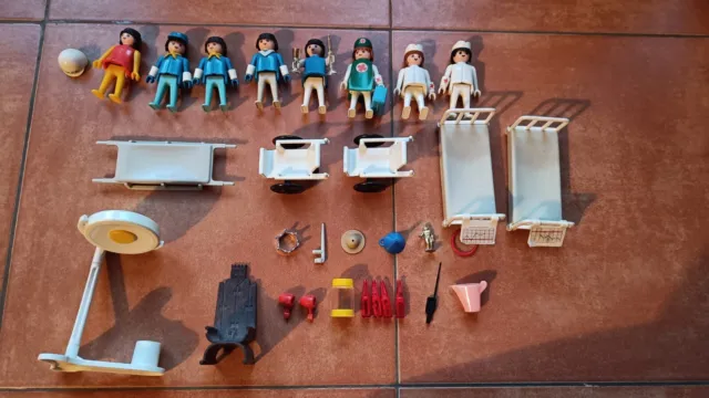 Lotto playmobil vintage 3404 Ospedale Hospital 1974 NON COMPLETE