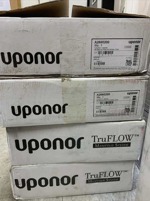 Uponor A2660200 TruFLOW Jr. With Balancing Valves And Valveless, 2 Loop 4 Units