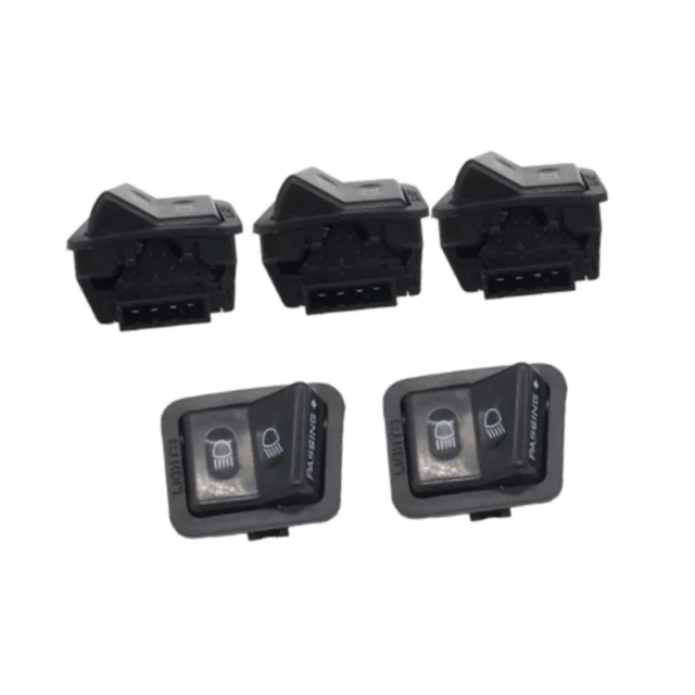 Lot De 2 Interrupteurs Feu De Frein Droit Moto Scooter - Bouton Poussoir Plastique Cuivre
