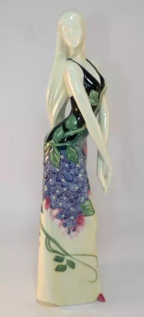 Old Tupton Ware 34cm Tube Lined Lady Figurine Hand Crafted & Painted Excellent