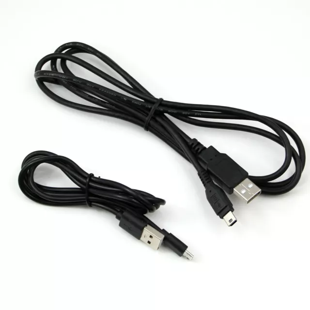 USB Data Map Sync Cable + Charging Cable Lead For Garmin dezl 760 770 T LMT D