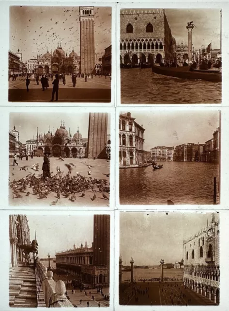 VENISE ITALIE 1930 30 PLAQUES VERRE STEREO 6x13 VUES PHOTOS STEREOSCOPIQUES