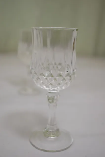 Vintage 5” Beautiful Small Crystal Liquor Pedestal Stemmed Glass Set of 4 3