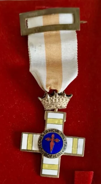 Spain, General Franco. Cross Medal Award for Military constancy in Service.