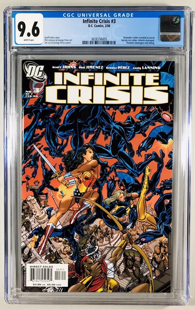 INFINITE CRISIS #3~CGC 9.6 WP~1st Jamie Reyes/Blue Beetle~George Perez Variant