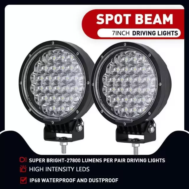 New Design 7inch LED Driving Lights Spot Round Work Spotlights Vehicle 4x4 Light
