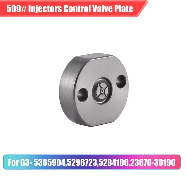 Piastra di controllo orifizio iniettore 509 per iniettore common rail G3- 5365904,5R1V7
