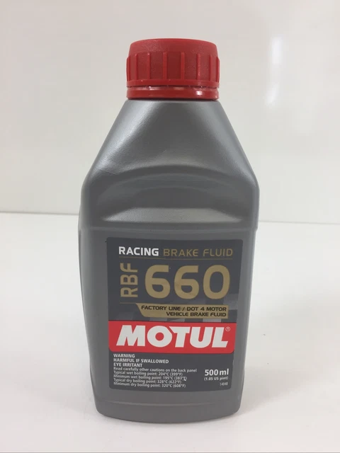 Motul RBF 660 Factory Line Fully Synthetic DOT 4 Racing Brake Fluid 500mL 101667