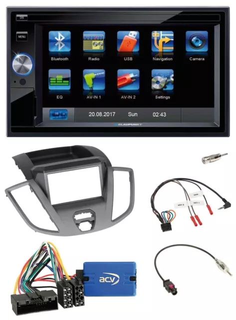 Blaupunkt Lenkrad USB Bluetooth TMC 2DIN Navigation für Ford Transit V363 2014-2