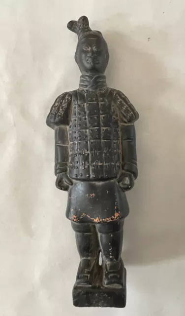 Vintage Terracotta Chinese Soldier Warrior Statue Figure