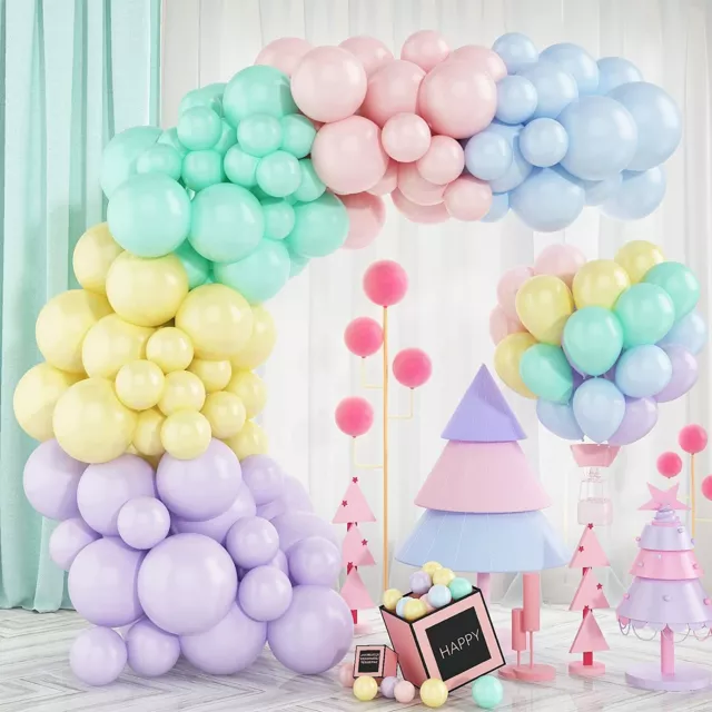 Pastel Macaron Candy Balloons Arch Garland Latex 5"10"12"Helium DECOR Ballons