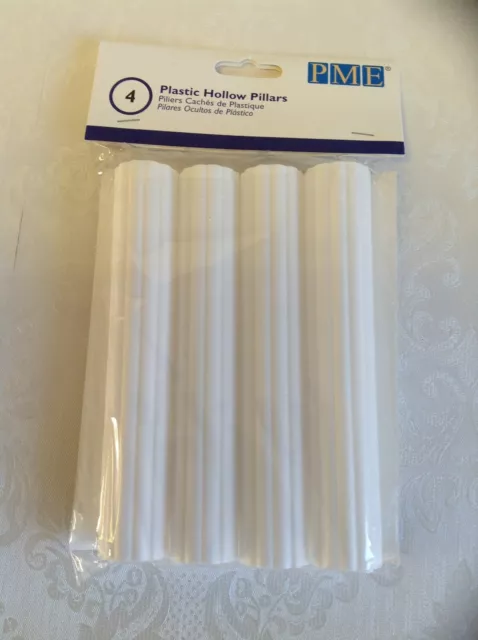 PME Pack of 4 Plastic Hollow Pillars 6"