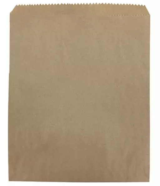 100 x Brown Kraft Strung Paper Bags 7" x 7" Fruit Sweets Crafts Picnic Groceries