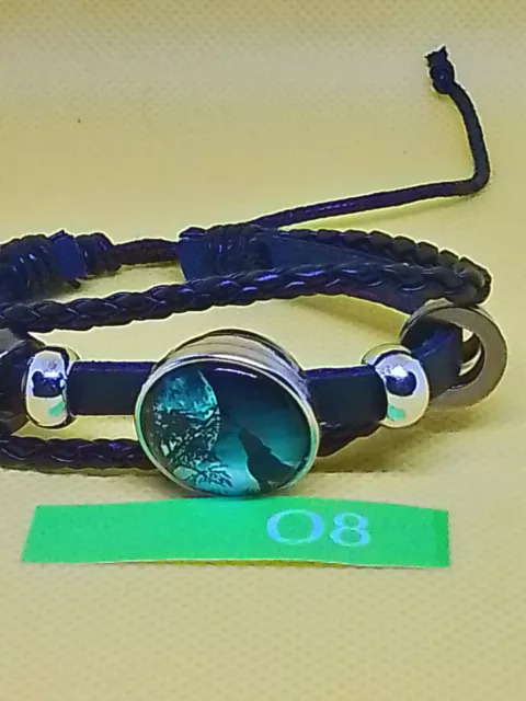 Embrace Your Wild Side Wolf Adjustable Faux Leather Bracelets USA SELLER