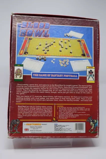 Blood Bowl Board Game [1st EDITION] [Games Workshop] [1986] [COMPLETE] 3