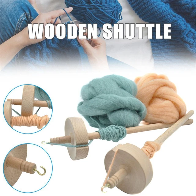 Accessories storage tools Handmade Whorl Yarn Spin Solid Wooden Drop Spindle