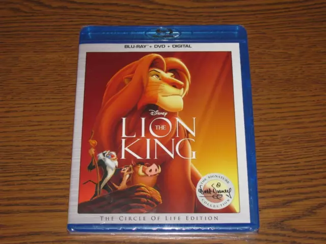 The Lion King (Blu-ray/DVD, 1994, 2-Disc Set, Digital Copy)