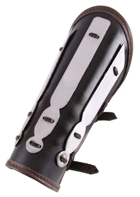 Brassards Viking en cuir, paire de brassards en cuir repoussé, motif