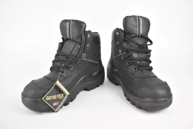 GORE-TEX STEITZ SECURA Black Steel Cap Toe Work Boots BNWT EU Size 40 ...