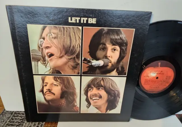 THE BEATLES LET IT BE RED LABEL 1970 APPLE #AR 34001 2nd Press Spector LP