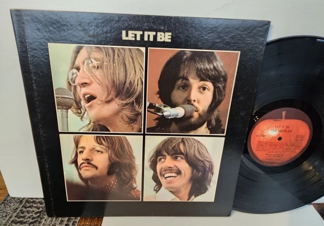 THE BEATLES LET IT BE RED LABEL 1970 APPLE #AR 34001 2nd Press Spector LP