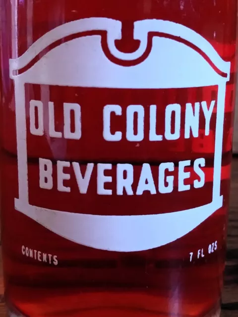 Old Colony Beverages; Acl Soda Pop Bottle; 7Oz; Ellwood City, Pa. (Sealed)