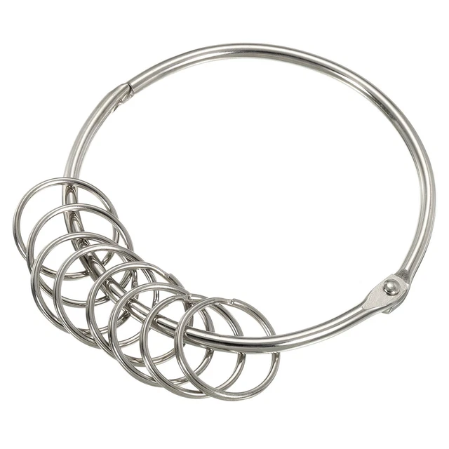 Portátil Llave Llavero Soporte Llavero Almacenamiento Gestión con 8 Anillos