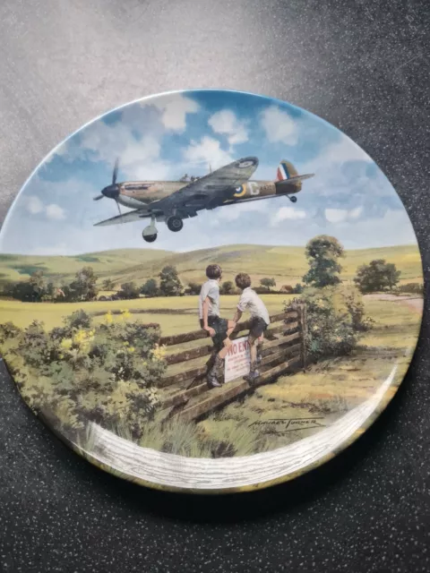 Royal Doulton Heroes of the Sky "Spitfire Coming Home" Limited Edition ✈ Plate