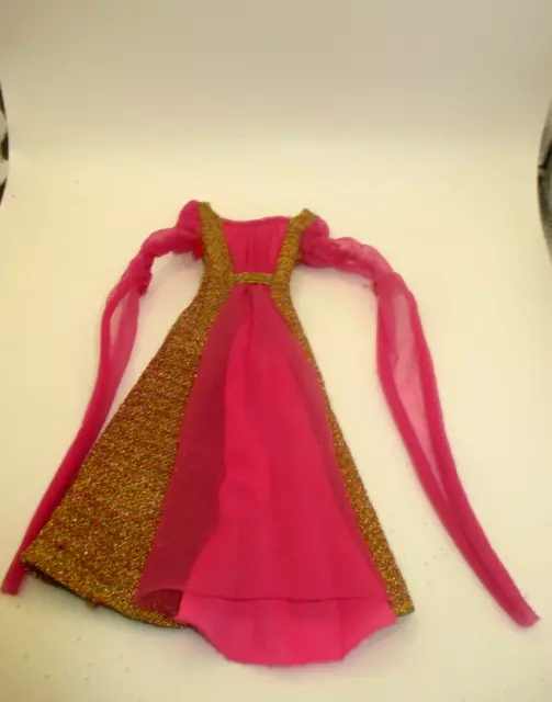 Vintage Mattel Barbie Doll Marie Osmond Soft Summer Night Dress #9823 Pink Gold