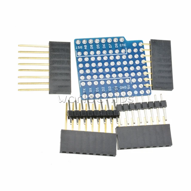 PROTOTYPE BOARD PROTO Shield WeMos D1 Mini Double Sided Perf Board for