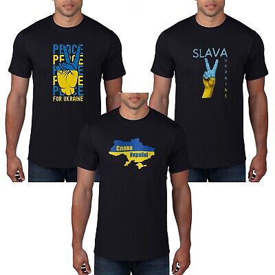 Ucraina T Shirt SLAVA ukraini i stand con Puck futin Uomo Donna Supporto NO WAR