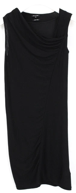 Robe Twin Set Noire Mi-Longue Asymétrique - Dentelle & Soie - Taille 38 - Très Bon état