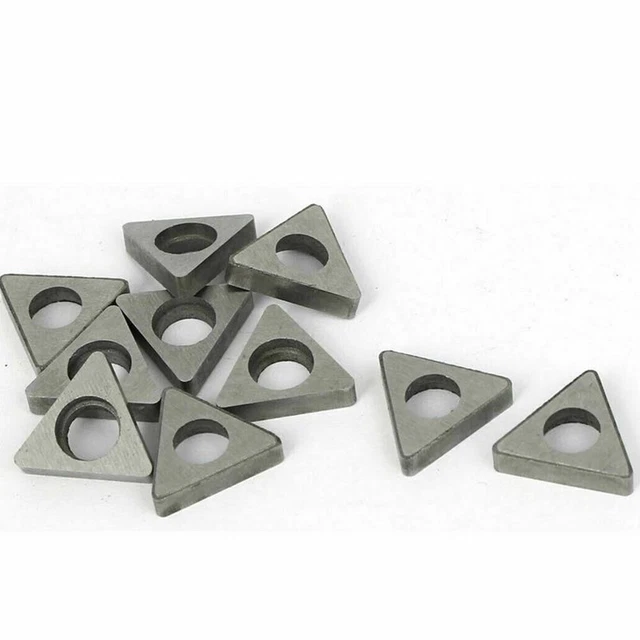 10PCS Tungsten Steel  MT1603 MT2204 Turning Tool Holder Carbide Inserts Shims