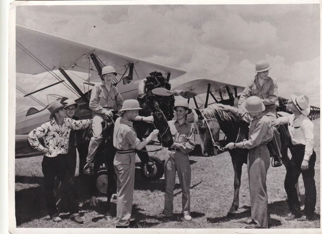 ORIGINAL PRESS PHOTO WW2 RAF Pilots train Riddle Airfield Clewiston ...