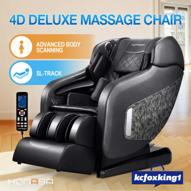 HOMASA FULL BODY 4D Electric Massage Chair Zero Gravity Shiatsu