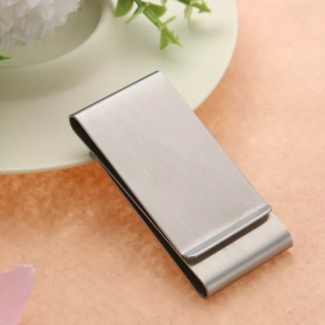 Stainless Steel File Folder Solid Color Fashion Unisex Change Clip for Card Book