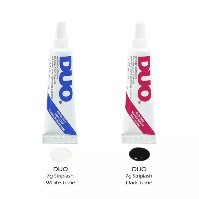 2 DUO Striplash Adhesive Eyelash Glue Set "{DUO568034} White + DUO568044 Dark" 2