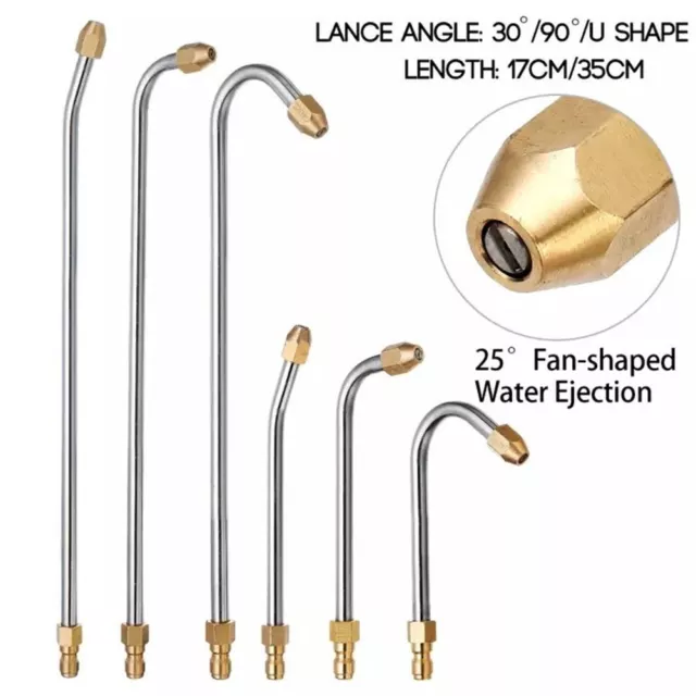 Flexible Pressure Washer Angled Lance Extension for Hard to Reach Areas