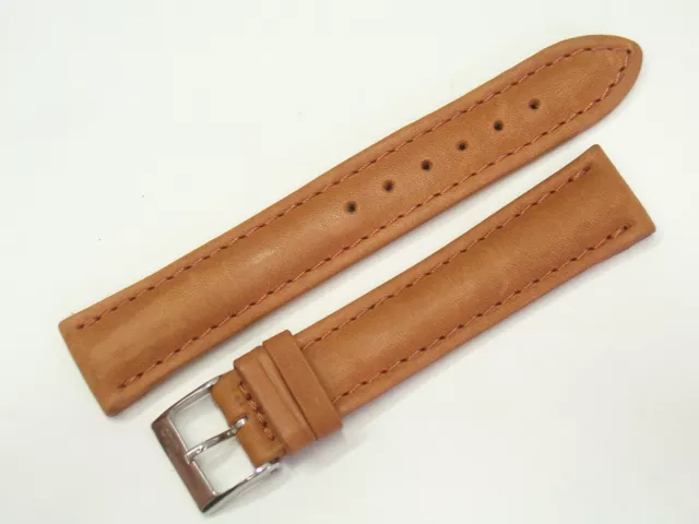 Cinturino in VERA PELLE di LAMA per orologi con ansetta da 18 mm - marrone -