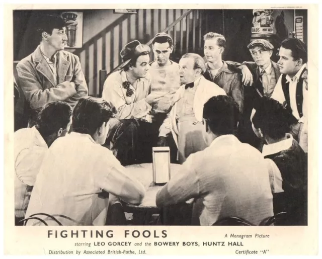 Fighting Fools Original Lobby Card 1949 Leo Gorcey Huntz Hall The Bowery Boys