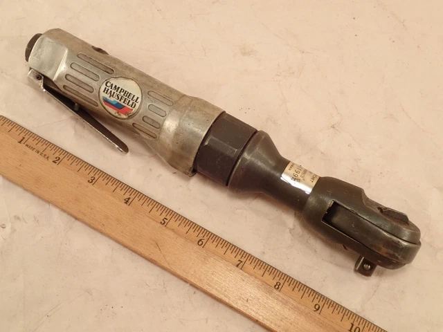 Used CAMPBELL HAUSFELD #TL1001 3/8" Drive Pneumatic Air Ratchet Wrench - TESTED