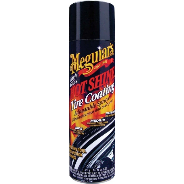 Meguiars Hot Shine 15 Oz. Trigger Spray Tire Coating G13815 Pack of 6 Meguiars