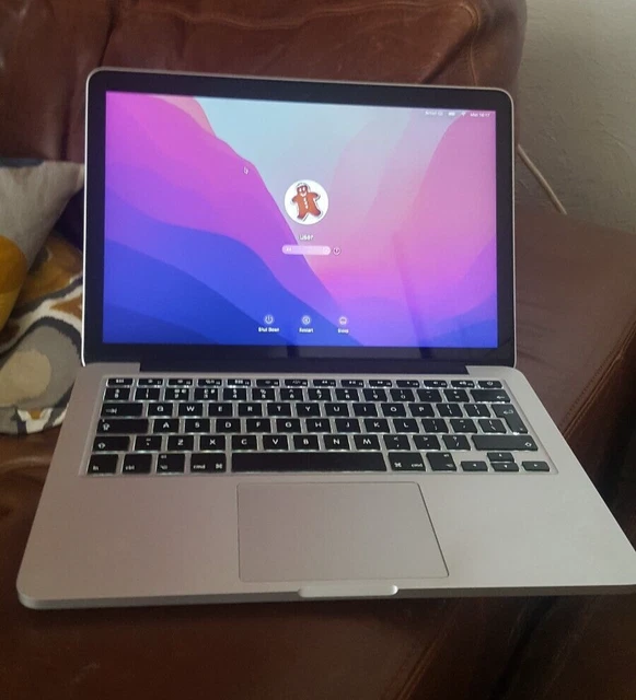 Apple MacBook Pro 13 Retina 2015 Core i7 3.10GHz 16GB 512GB SSD Monterey A1502