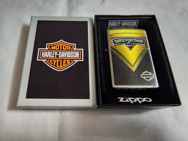 Zippo 2014 Lighter Harley Davidson With Box. NEW SEALED UNUSED. RARE