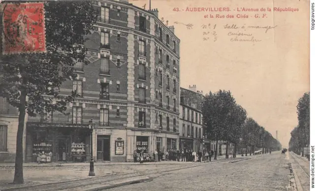 93 Aubervilliers Avenue De La Republique Et Rue Des Cites