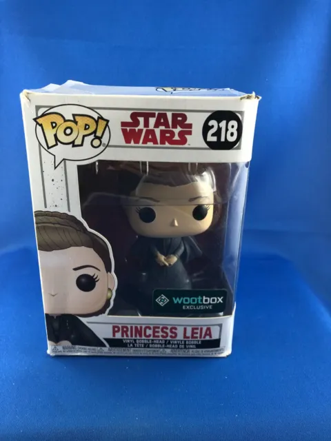 Funko POP! Star Wars Princess Leia Nr. 218 | guter Zustand Karton hat Lagerspure