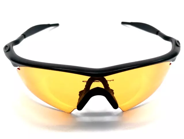 RARE OAKLEY PRO M FRAME SUNGLASSES Black Frames Blk Icons Persimmon Hybrid Lens