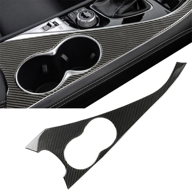 Copertura supporto tazza acqua interna in fibra di carbonio per Infiniti Q50 14-19