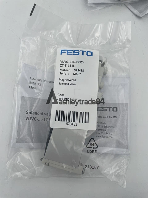 Lot De 2 Distributeurs Festo VUVG-B14-B52-ZT-F-1T1L (réf. 573484) - Neufs Sous Emballage